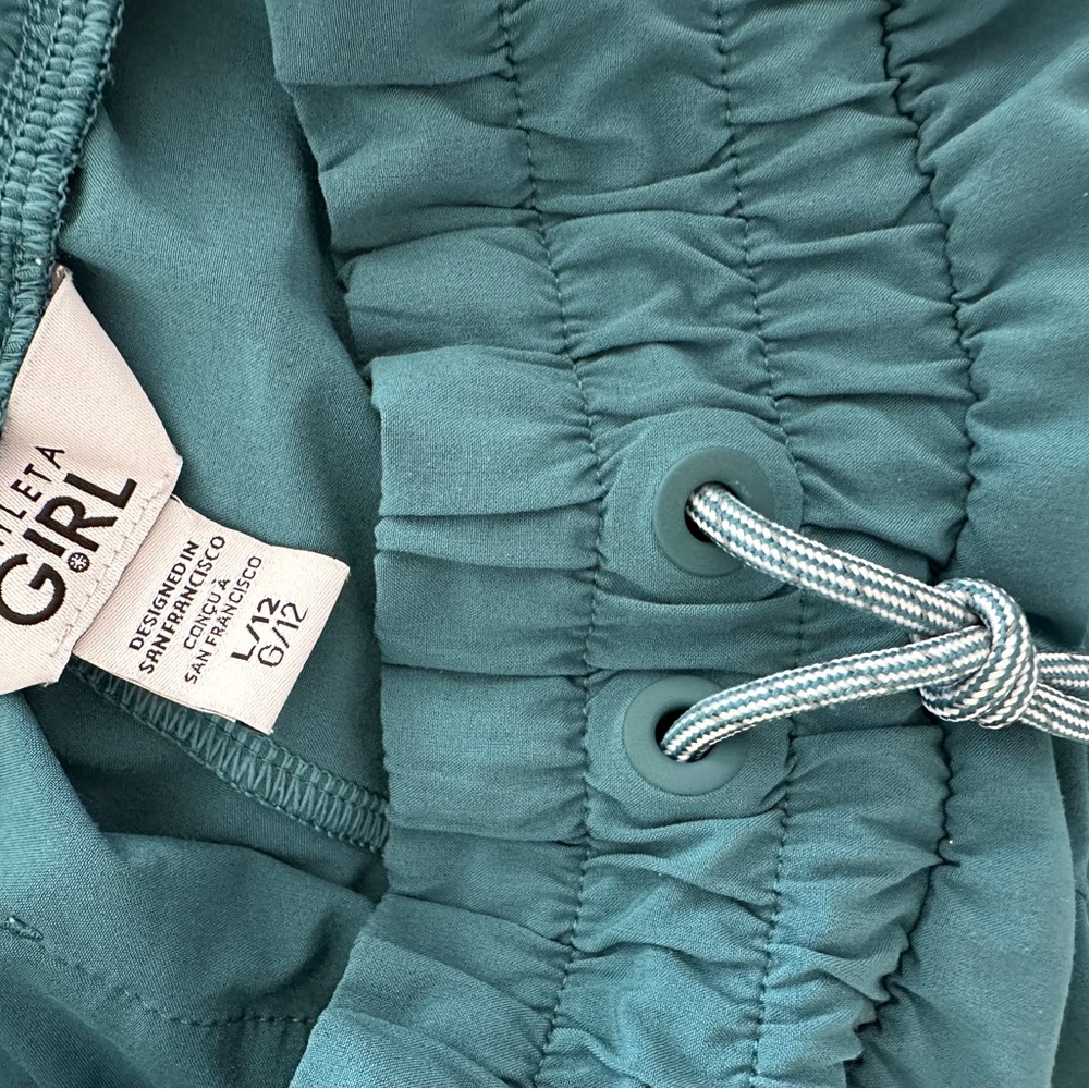 Athleta Girl Teal Road Tripping Athletic Shorts - Picture 5 of 5